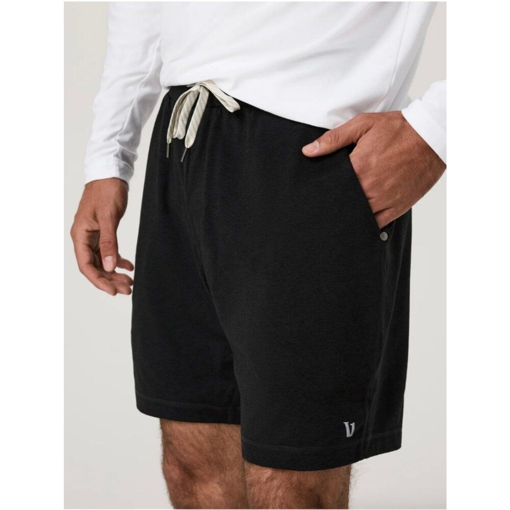 Vuori Men's Black Ponto Performance Short 7" Size XXL